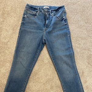 Good American Good Waist Crop Jeans